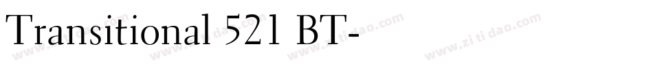 Transitional 521 BT字体转换